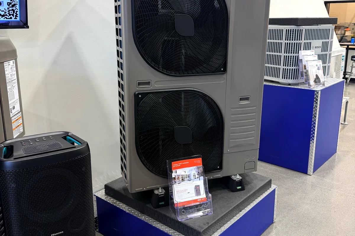 Coleman outdoor AC condenser unit Washington State installation